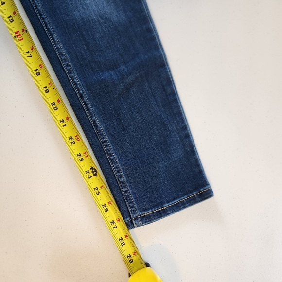 Levis Demi Curve Skinny Jeans Low Rise Denim Stretch Womens Size 27 Ankle Crop - Picture 10 of 11